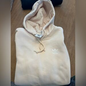 adidas Trefoil Hoodie in Pale Beige